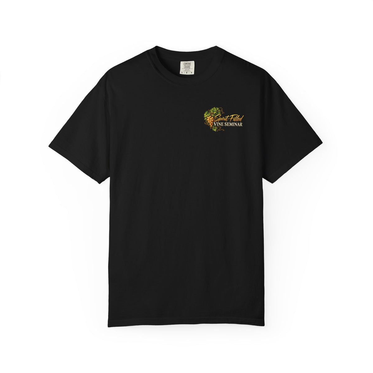 Spirit-Filled Vine Seminar Comfort Colors Tee, John 15 Abiding, Bear Fruit & Be Sent